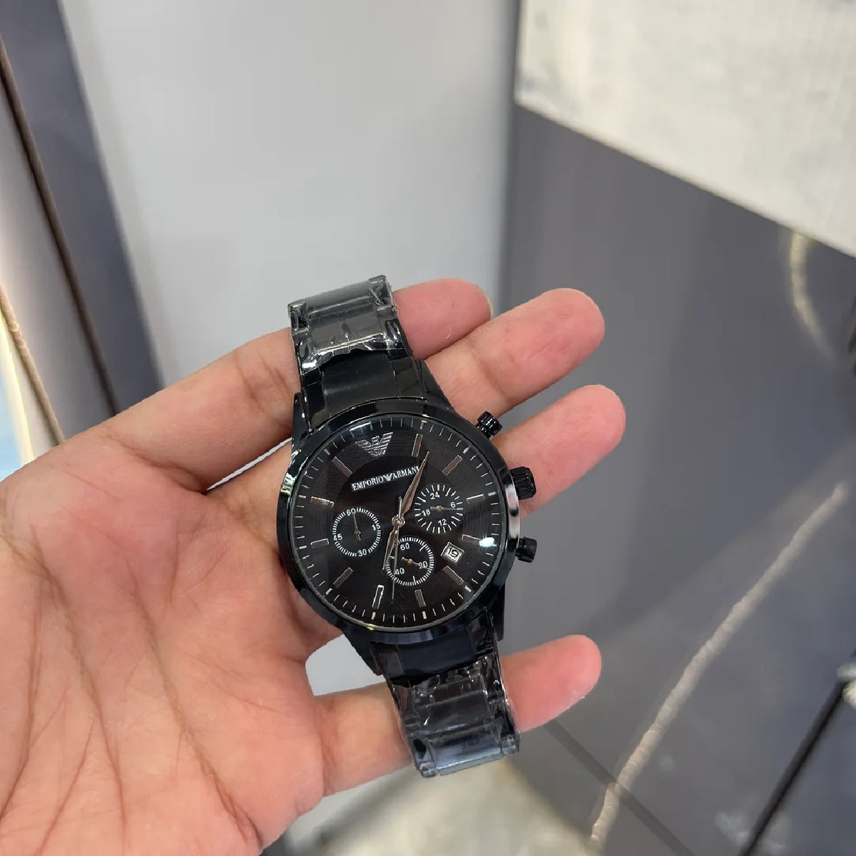 Emporio Armani Chronograph Analog Black Dial Men’s Watch